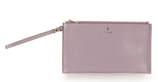 Furla Logo Plaque Zip-Up Clutch Bag