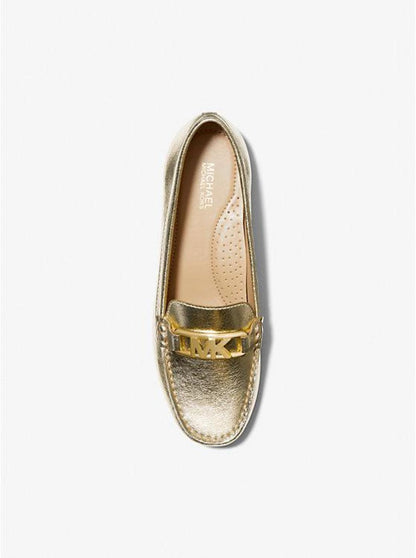 Camila Metallic Faux Leather Moccasin