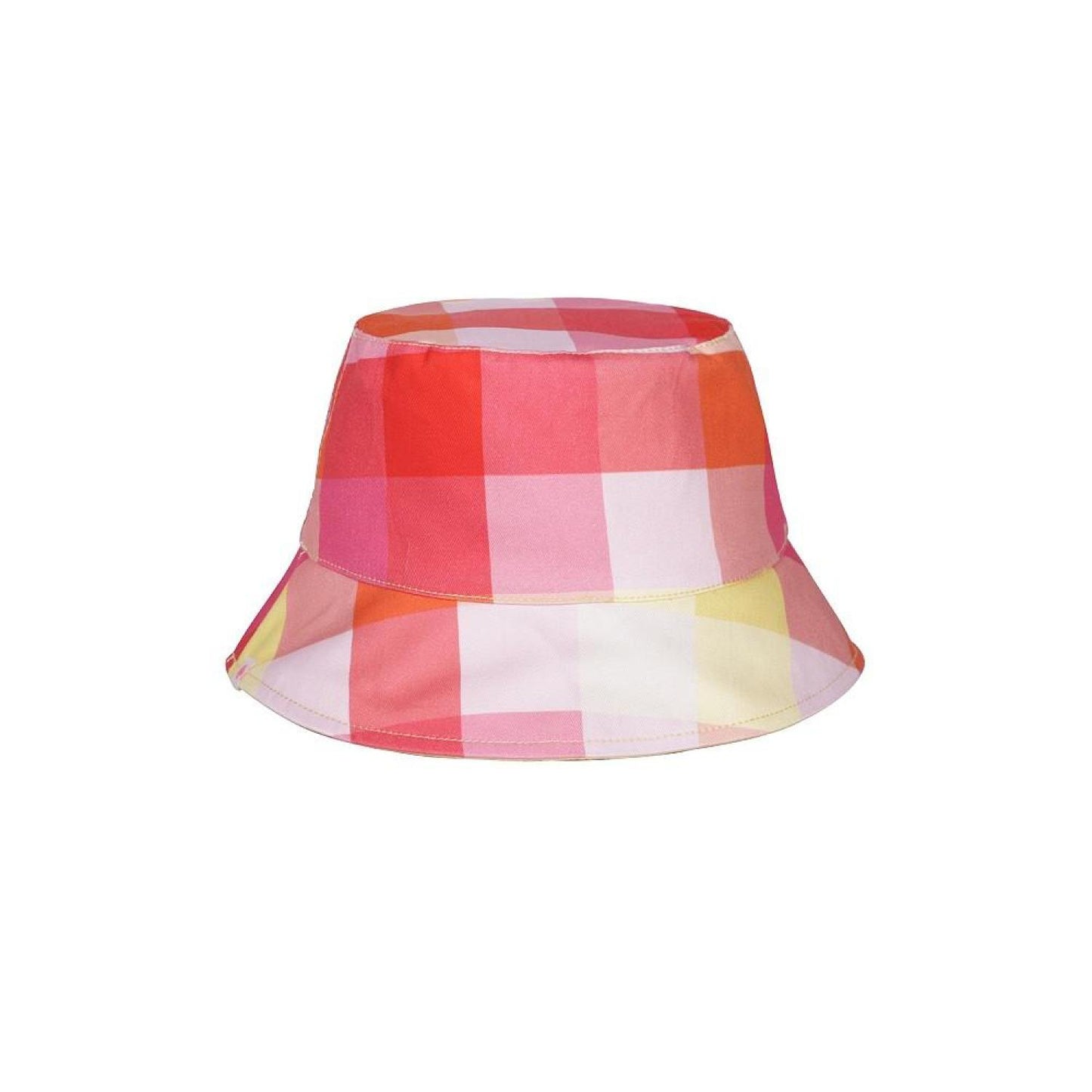 Women's Madras Plaid Reversible Bucket Hat