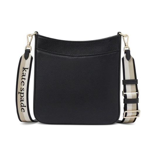 Hudson Small Pebbled Leather Messenger Crossbody