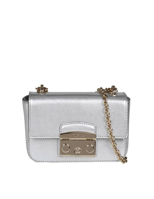 Furla Logo Detailed Foldover Top Shoulder Bag