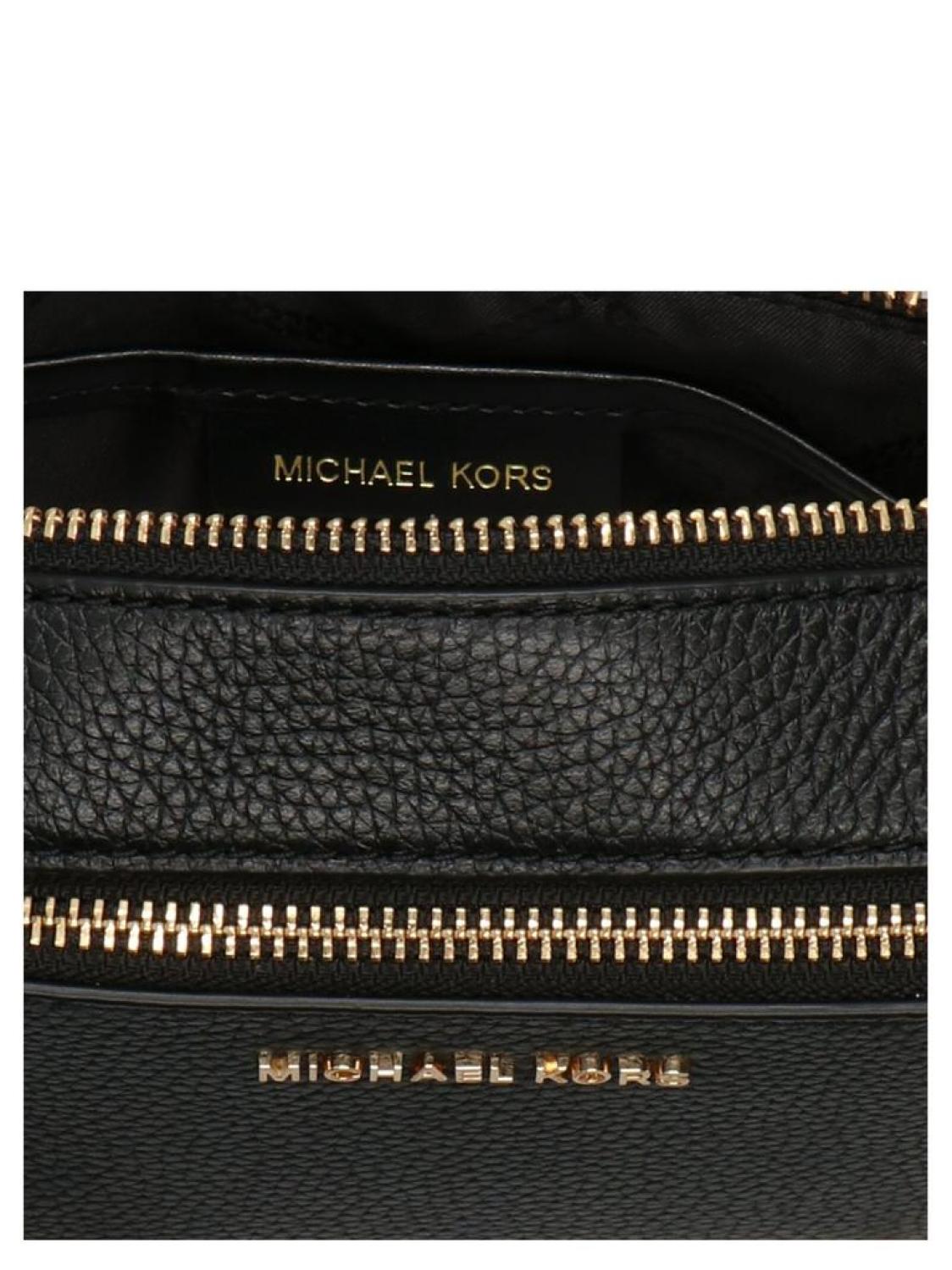 Michael Michael Kors Logo Plaque Double Zip Small Crossbody Bag