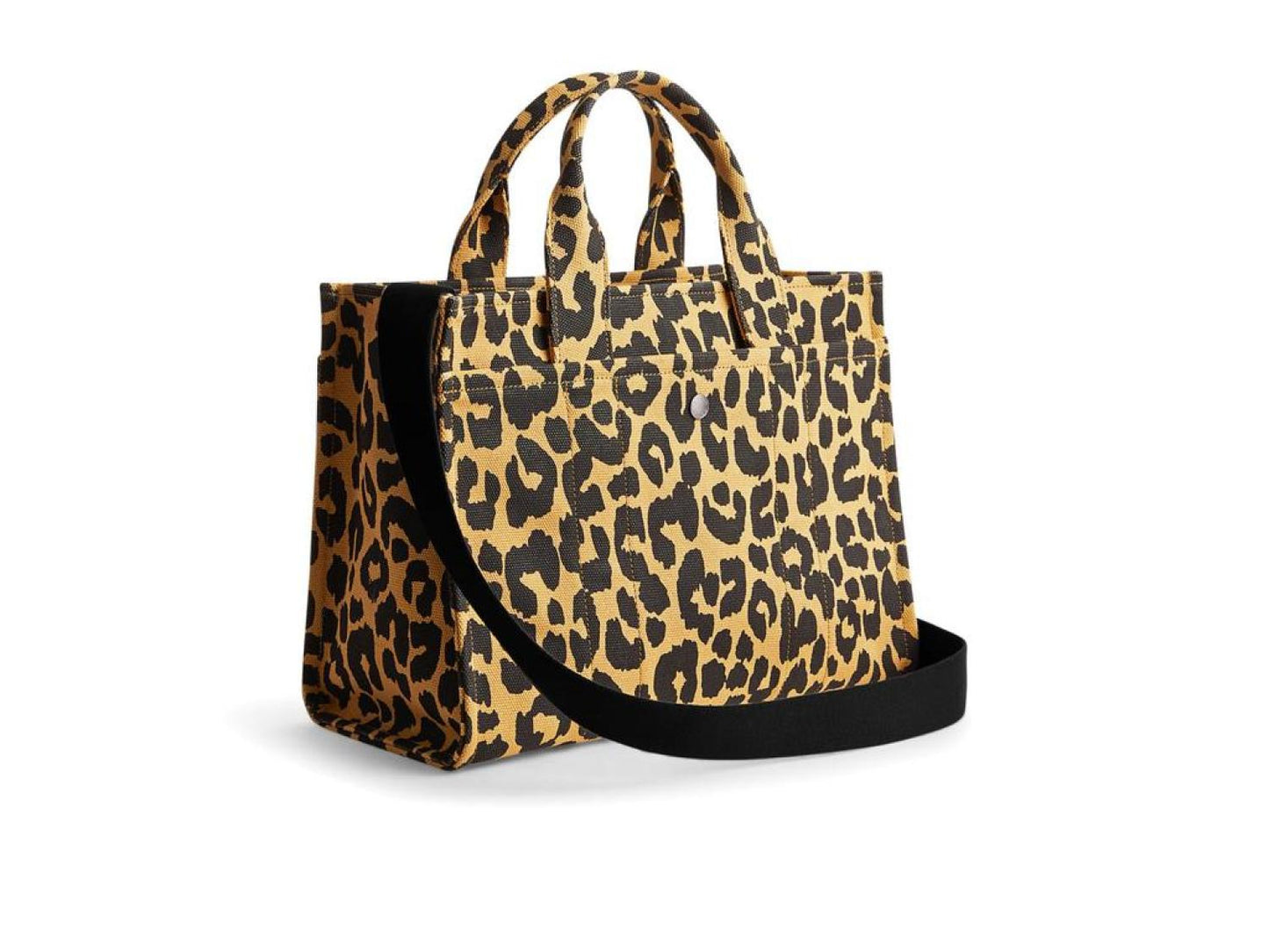 CARGO TOTE WITH LEOPARD PRINT