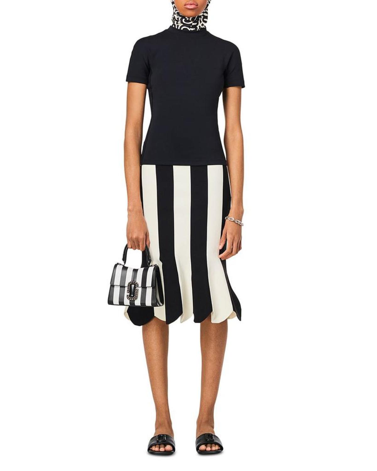 The Striped St. Marc Mini Top Handle Bag