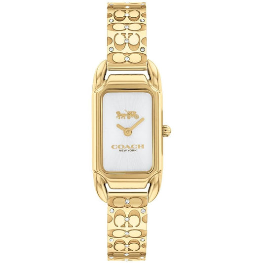 Women's Cadie Signature C Gold-Tone Stainless Steel Bangle Watch, 28.5 x 17.5mm