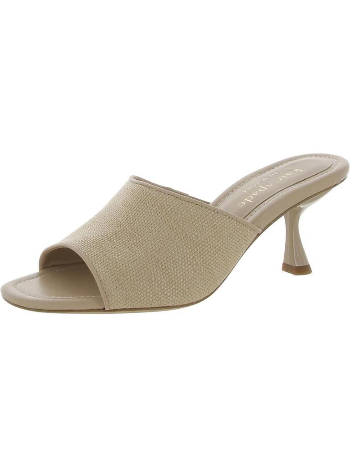 Malibu Womens Woven Slide Heels