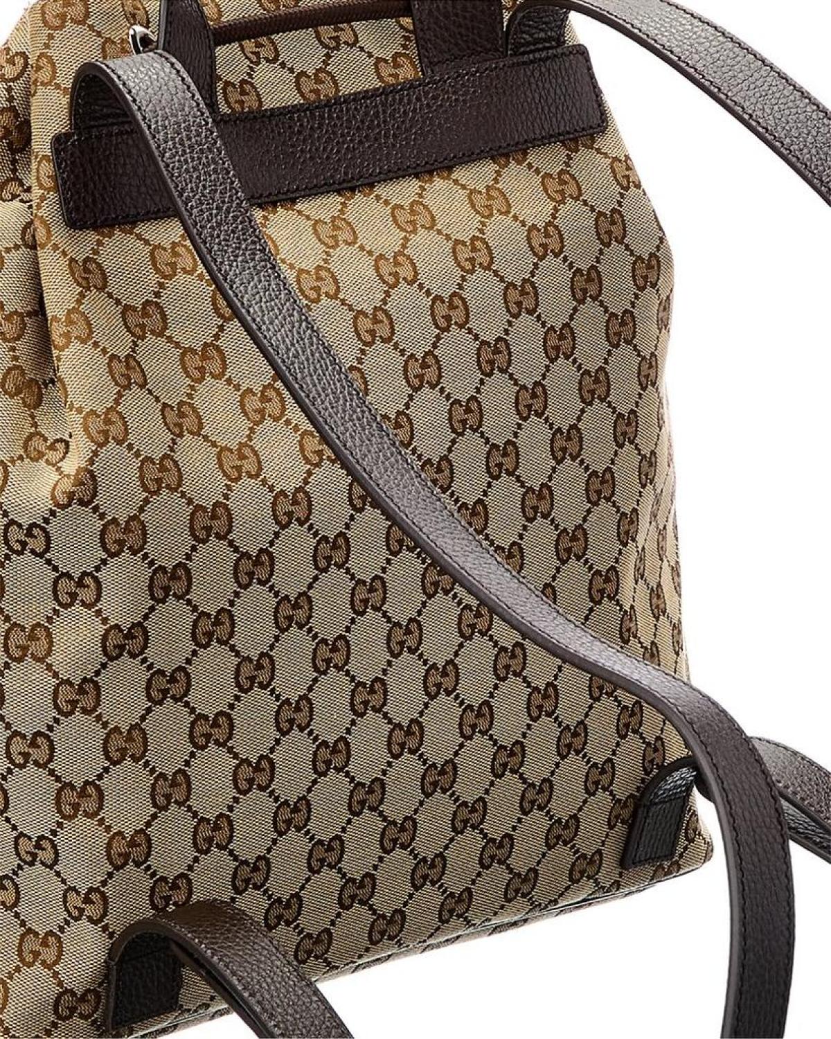 Gucci GG Canvas & Leather Backpack