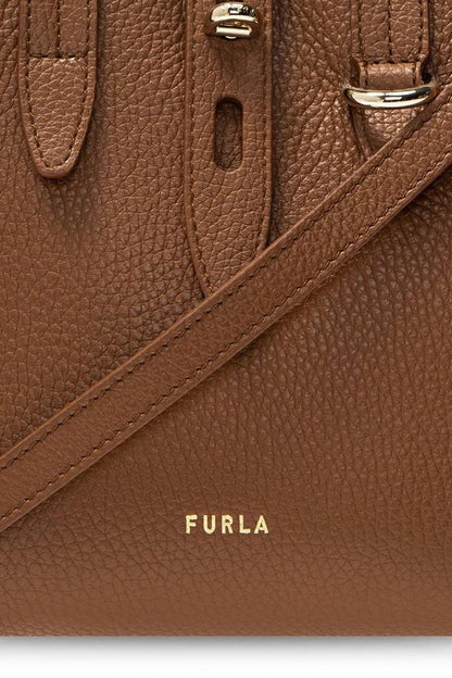 Furla Net Logo Printed Mini Tote Bag