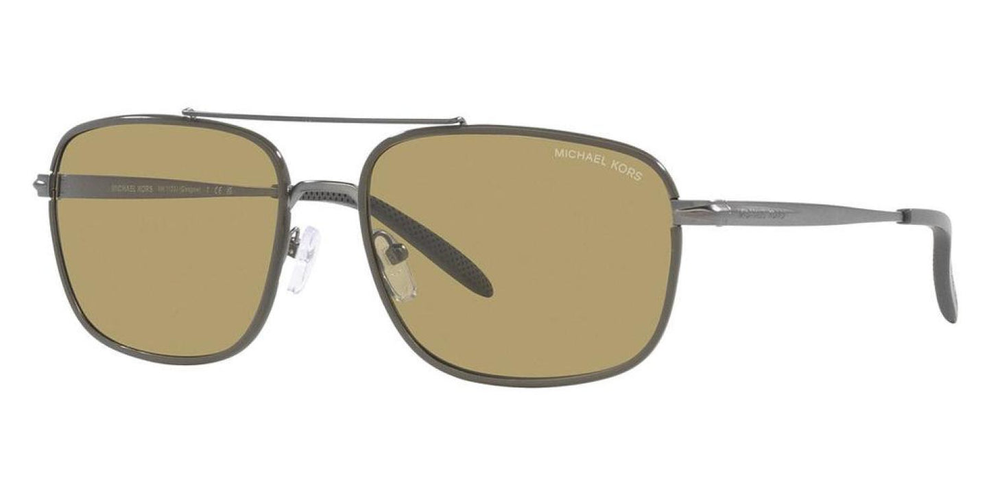 Michael Kors Men's MK1133J-1023-2 Glasgow 60mm Matte Gunmetal / Olive Sunglasses