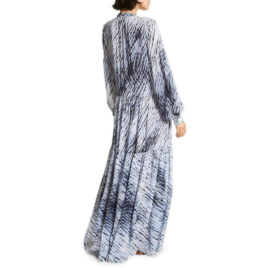 Womens Printed Maxi Shift Dress