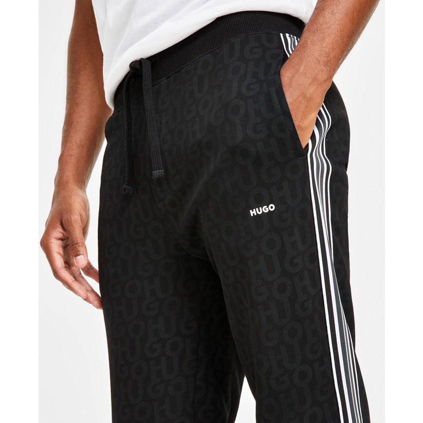 Men's Disinti Regular-Fit Logo-Print Jogger Pants