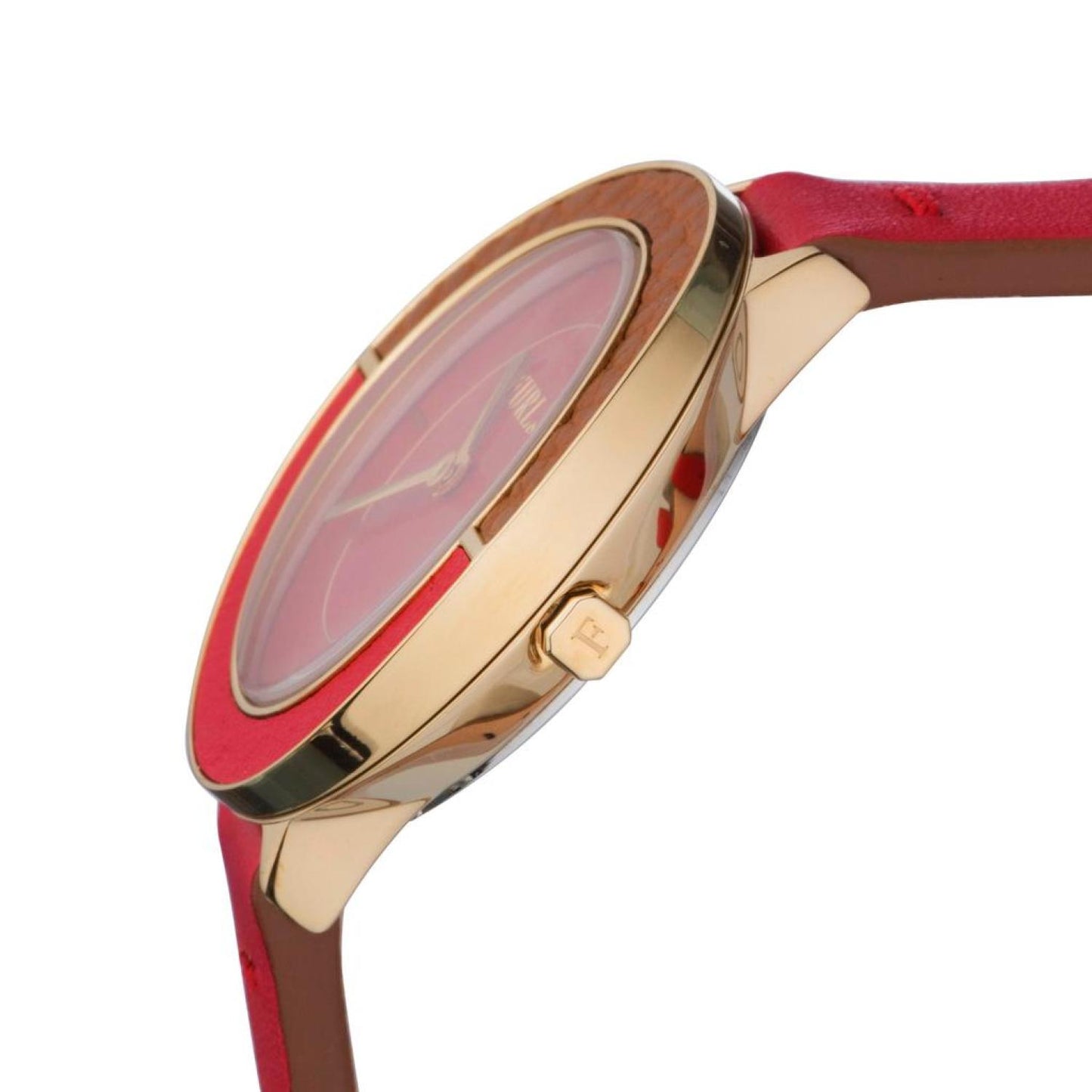 Furla Women's Club Red  Dial Calfskin Leather Watch