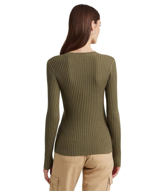 Rib-Knit Silk-Blend Sweater