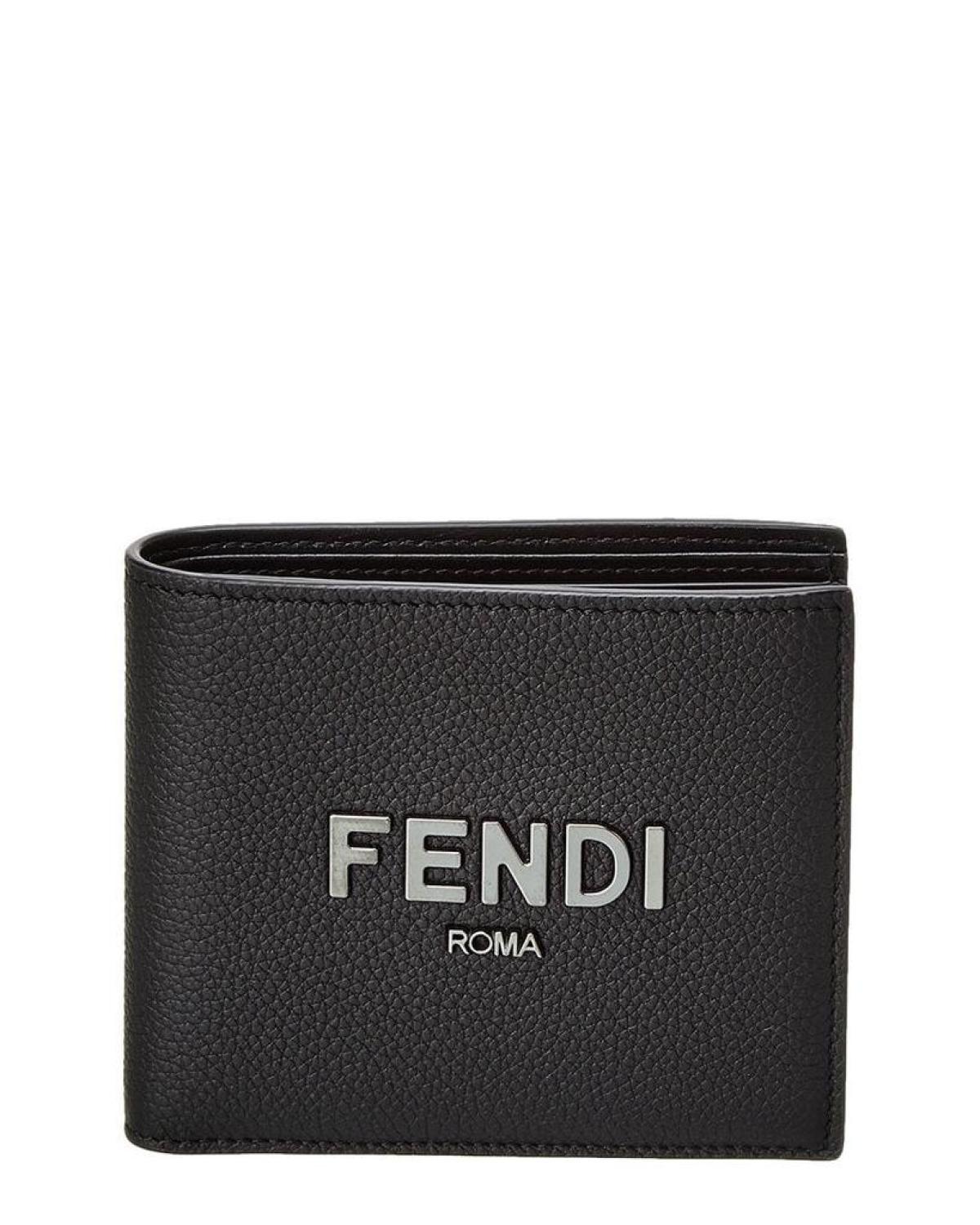 FENDI Signature Leather Bifold Wallet