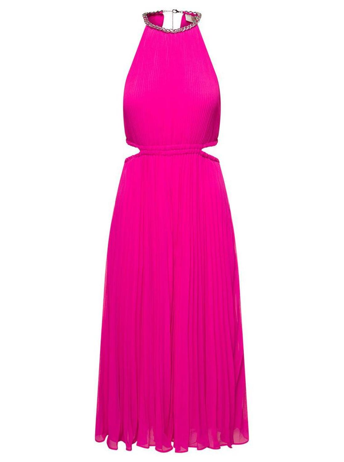 Michael Michael Kors Pleated Sleeveless Midi Dress