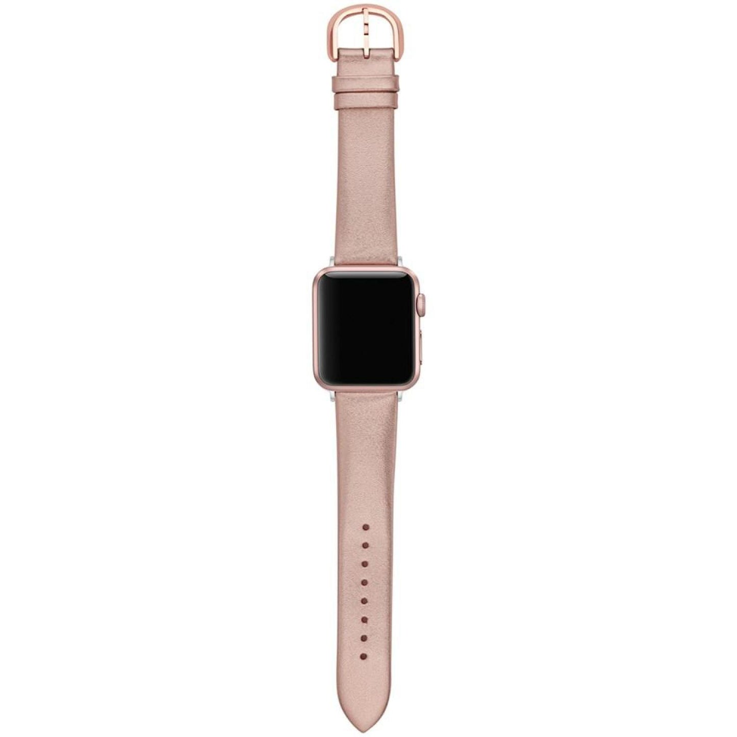 Women's Interchangeable Champagne Leather Apple Watch Strap 38mm/40mm