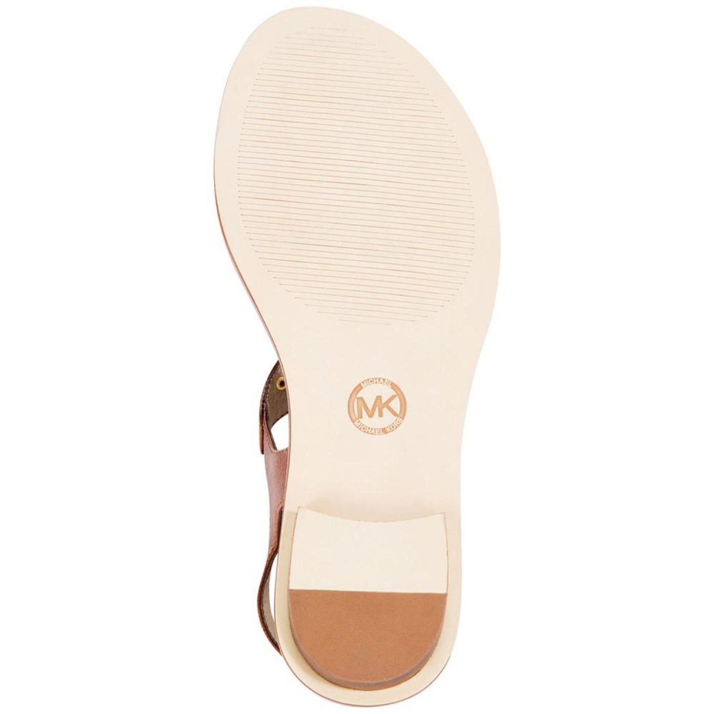 Women's MK Plate Flat Thong Sandals