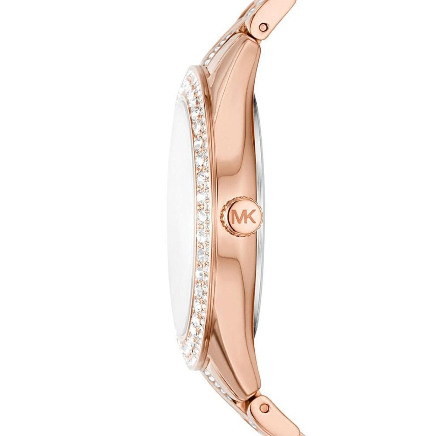 Women's Harlowe Three-Hand Rose Gold-Tone Stainless Steel Bracelet Watch, 38mm