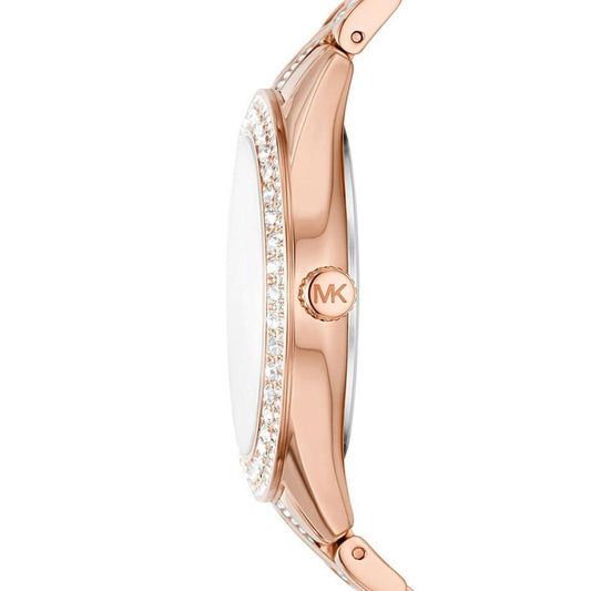 Women's Harlowe Three-Hand Rose Gold-Tone Stainless Steel Bracelet Watch, 38mm