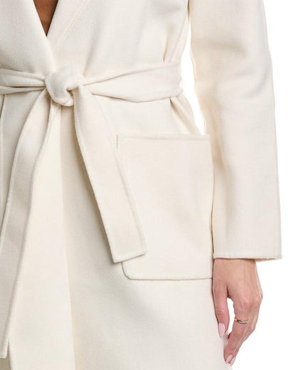 Michael Kors Collection Melton Wool Bathrobe Coat