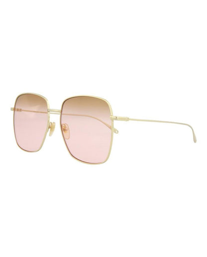 Square-Frame Metal Sunglasses