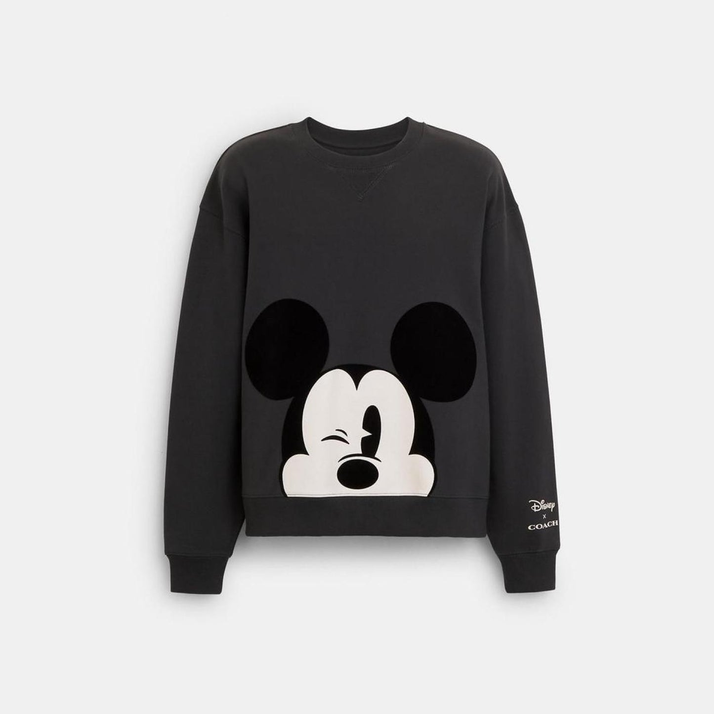 Coach Outlet Disney X Coach Wink Mickey Mouse Crewneck Sweatshirt