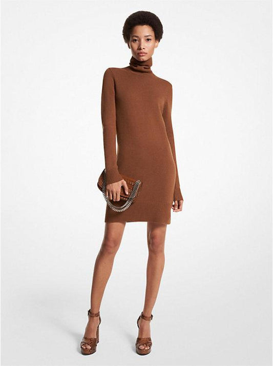 Kaia Cashmere Turtleneck Dress