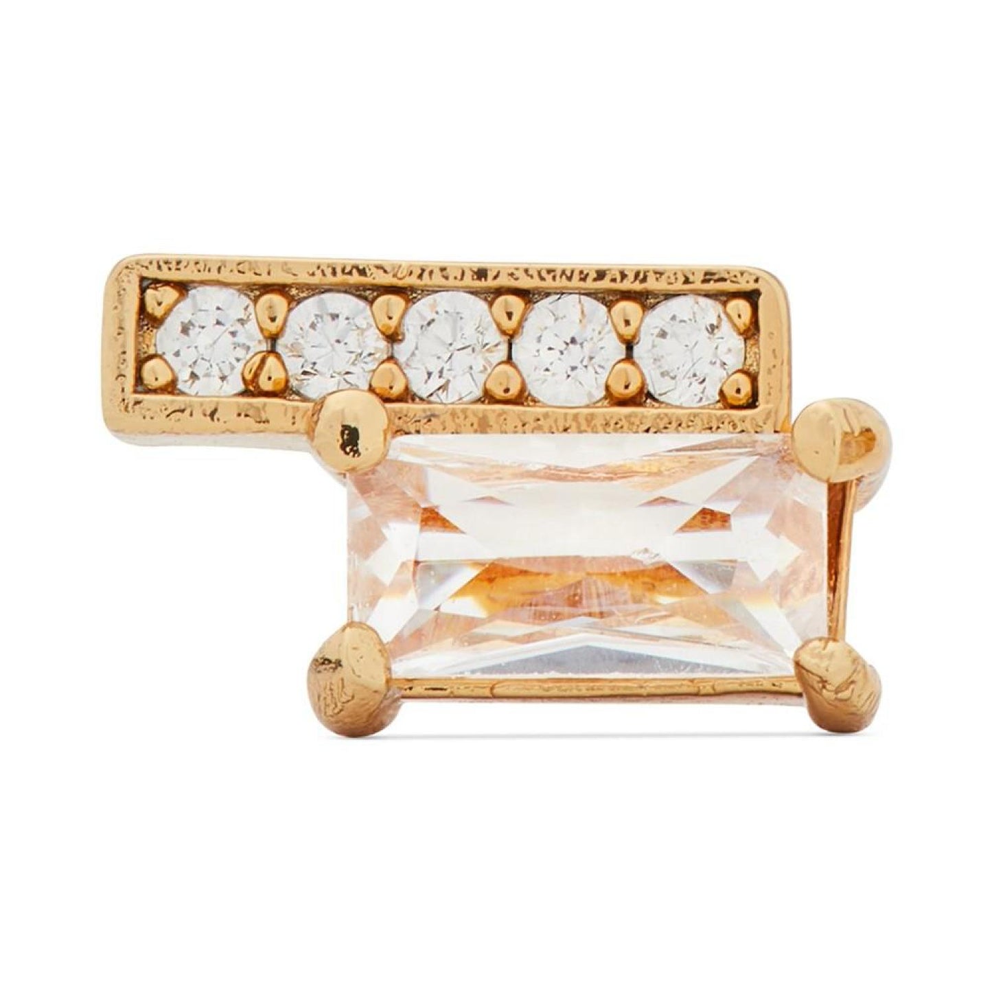 Pavé & Baguette Crystal Stud Earrings