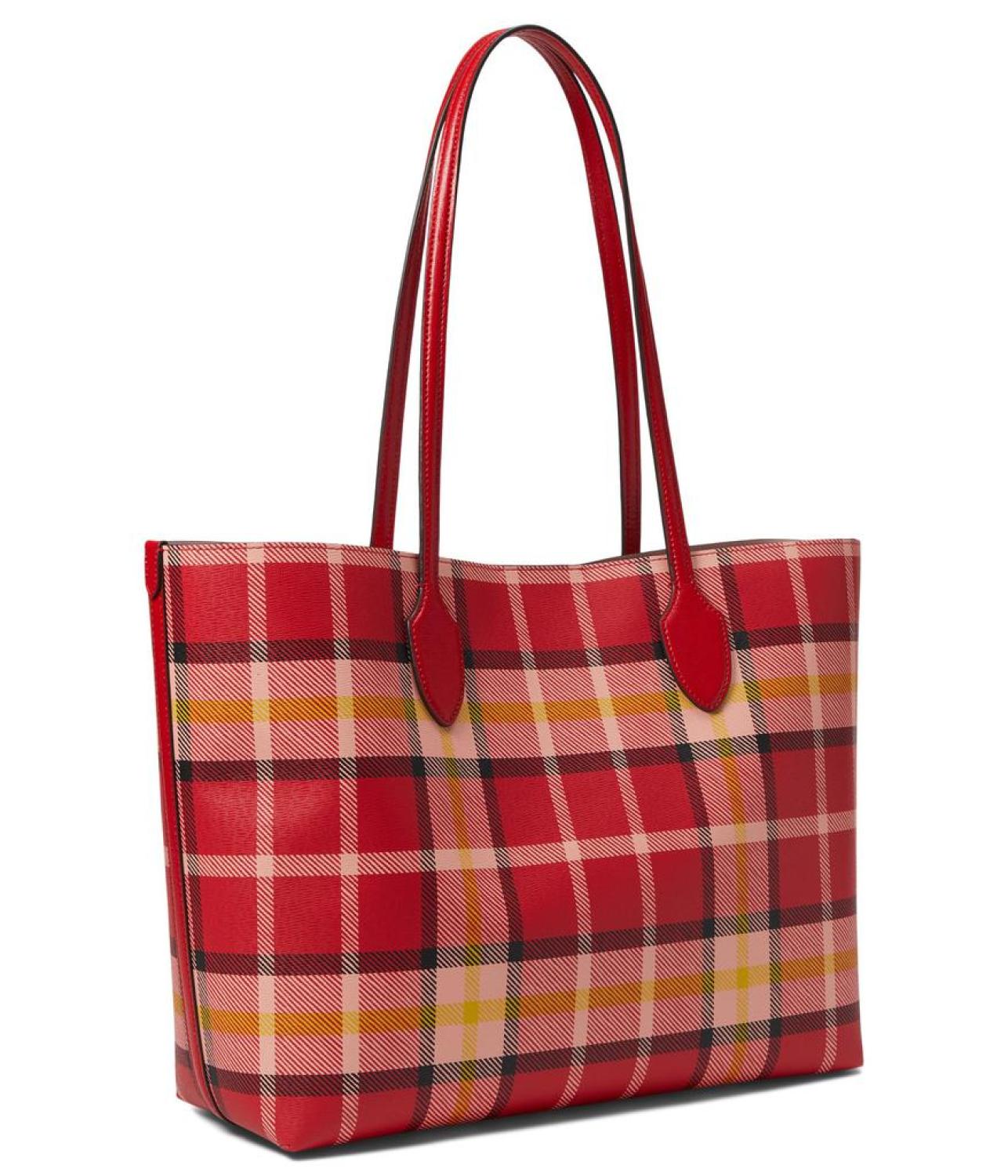 Bleecker Museum Plaid Printed PVC Large Tote