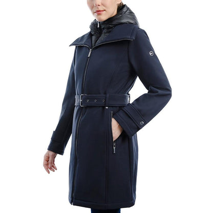 Women's Belted Hooded Raincoat