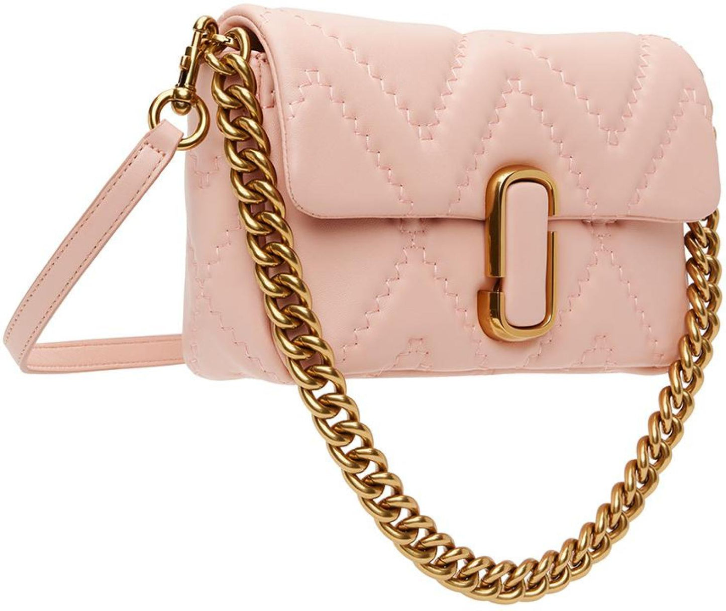 Pink 'The Quilted Leather J Marc' Shoulder Bag