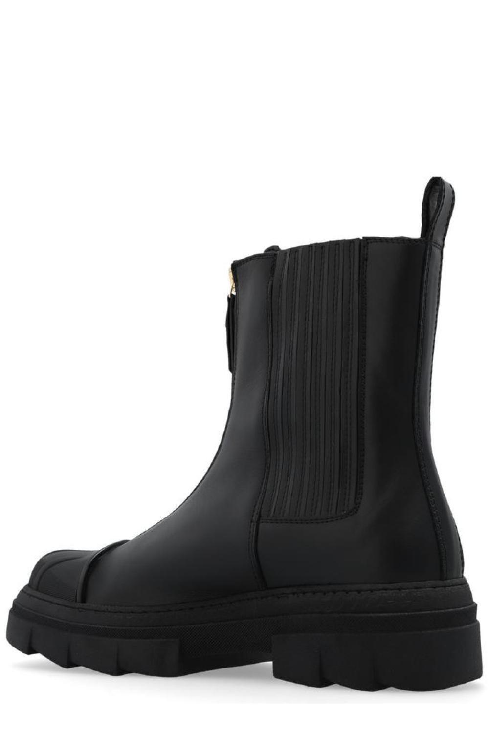 Furla Gum Panelled Ankle Boots