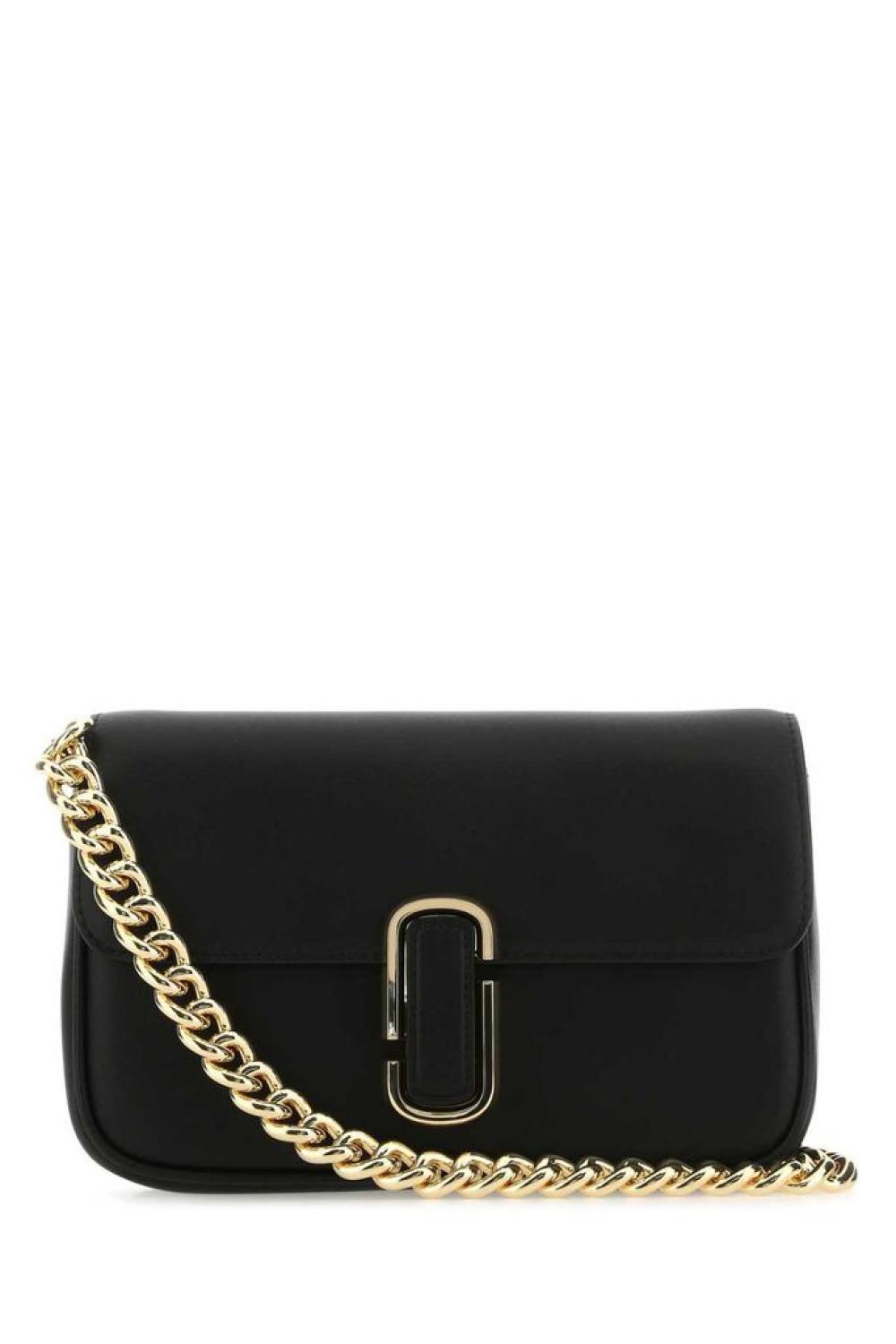 Marc Jacobs Logo Plaque Foldover Shoulder Bag