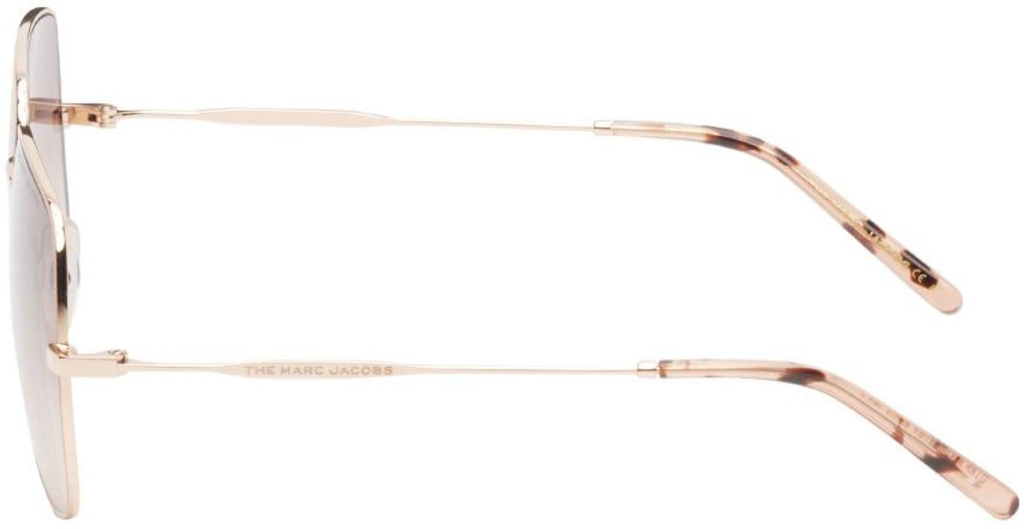 Rose Gold Aviator Sunglasses