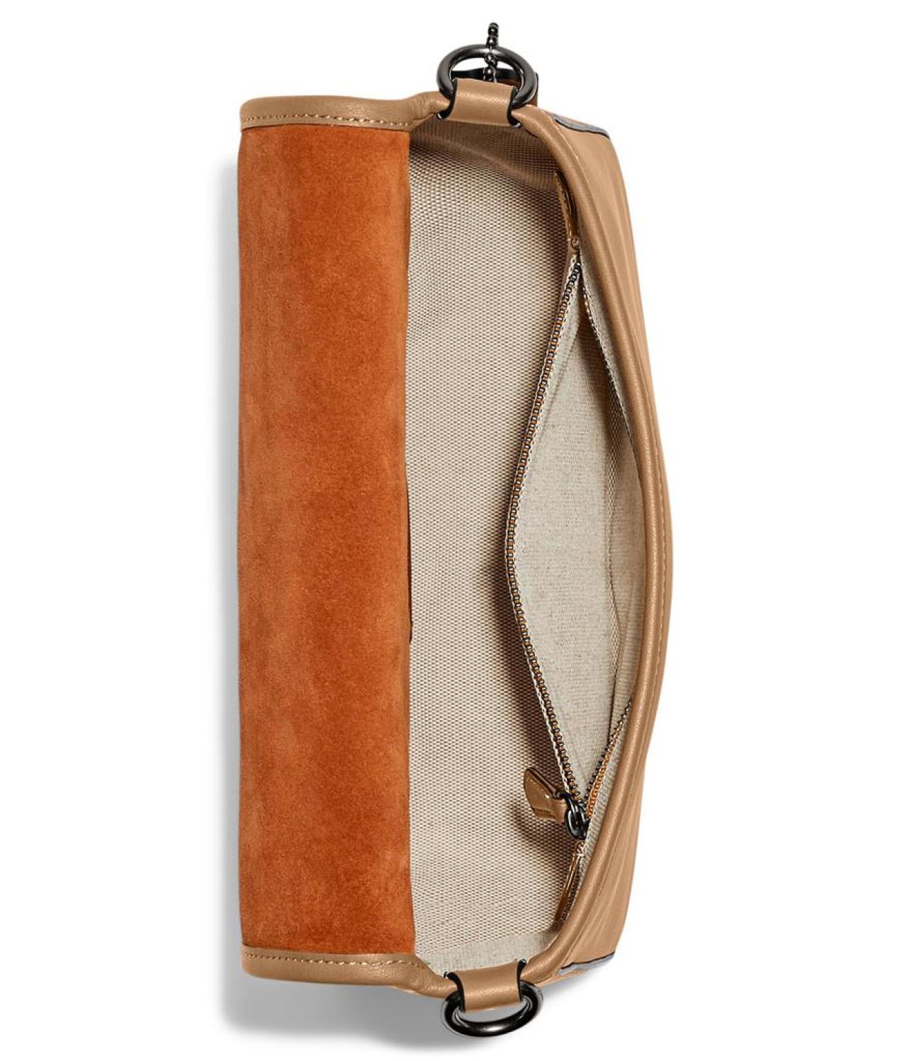 Suede Flap Soft Tabby Shoulder Bag