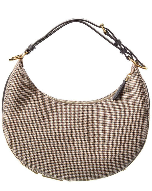 FENDI Fendigraphy Small Wool Hobo Bag