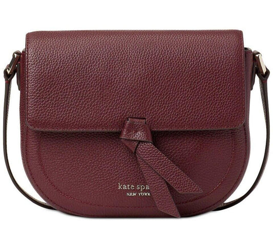 Kate Spade New York Knott Saddle Peled Leather crossody ag