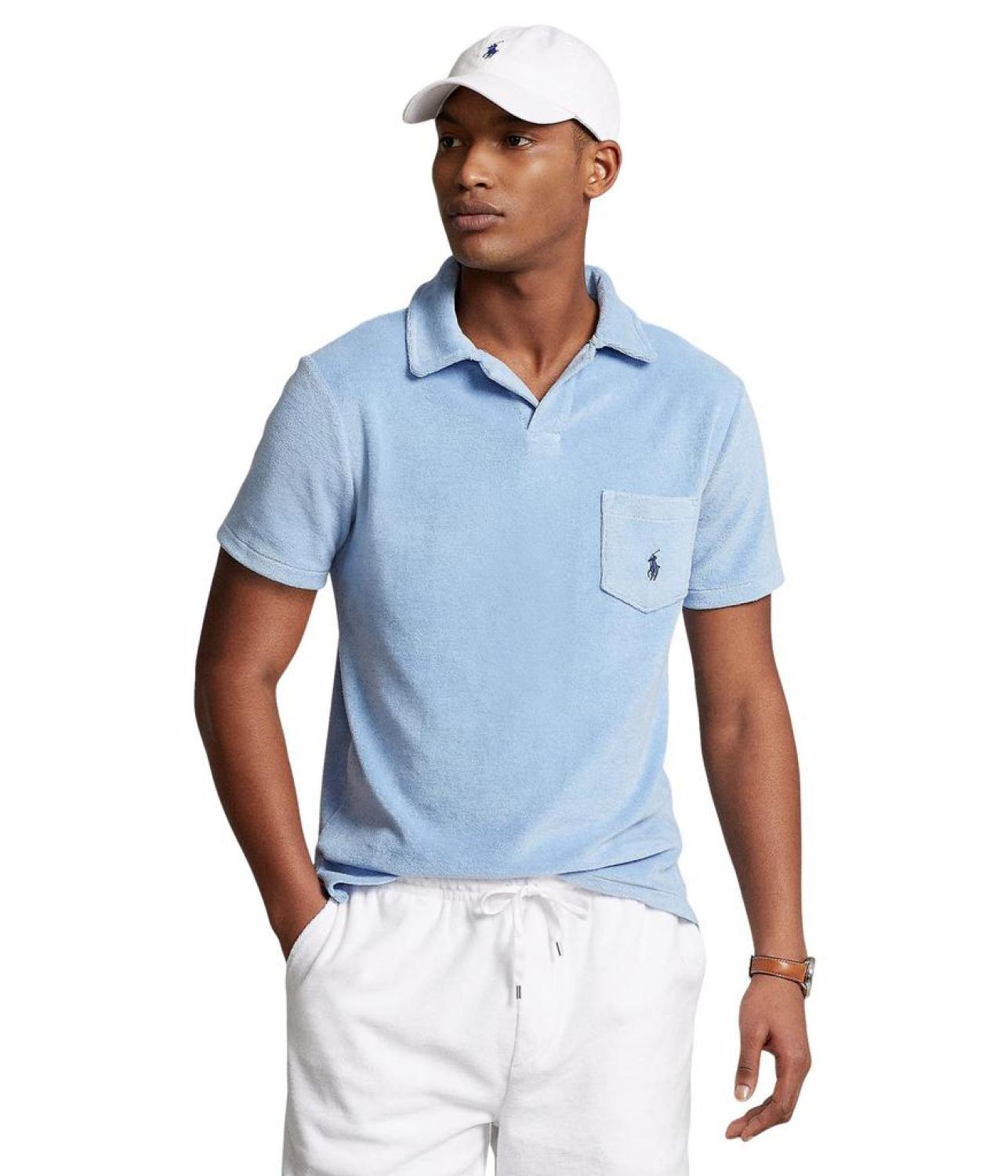 Cotton-Blend Terry Polo Shirt