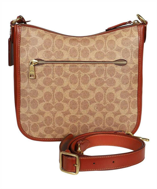 Coach Monogram Printed Zipped Crossbody Bag