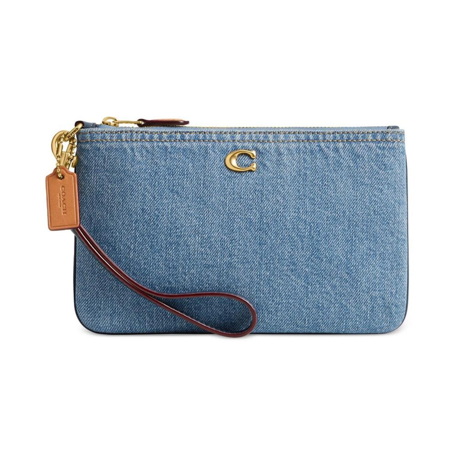 Denim Small Wristlet