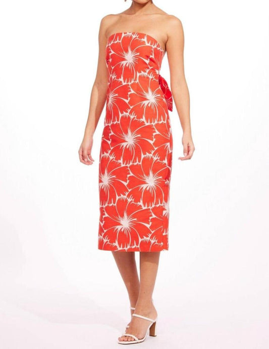 Vendome Dress in Scarlet Bloom