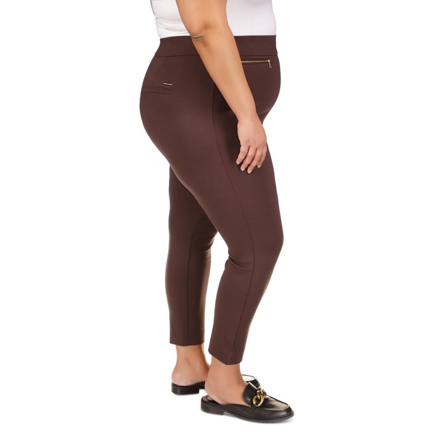 Plus Size High-Rise Pull-On Pants