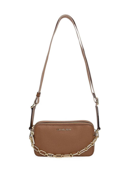 Michael Kors Logo Plaque Double Zip Small Crossbody Bag