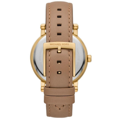 Women's Corey Three-Hand Camel Leather Watch 38mm