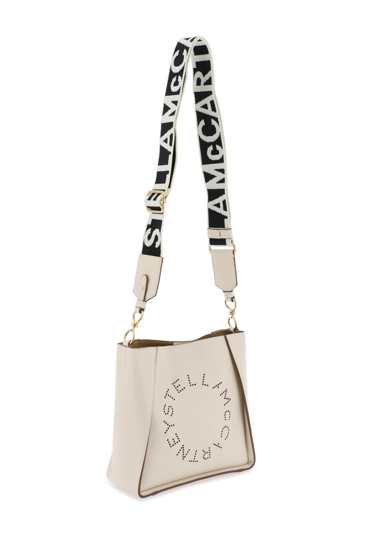 Stella mccartney crossbody bag with perforated stella logo