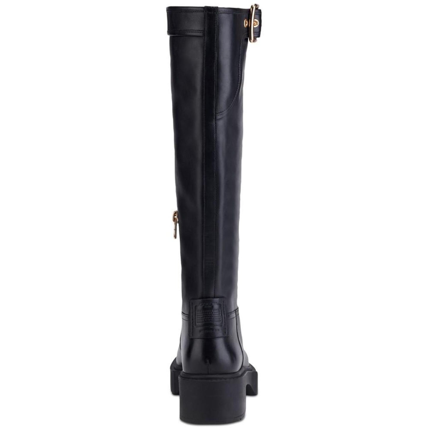 Women's Lilli Buckled-Strap Block-Heel Riding Boots