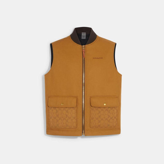 Coach Outlet Reversible Canvas Vest