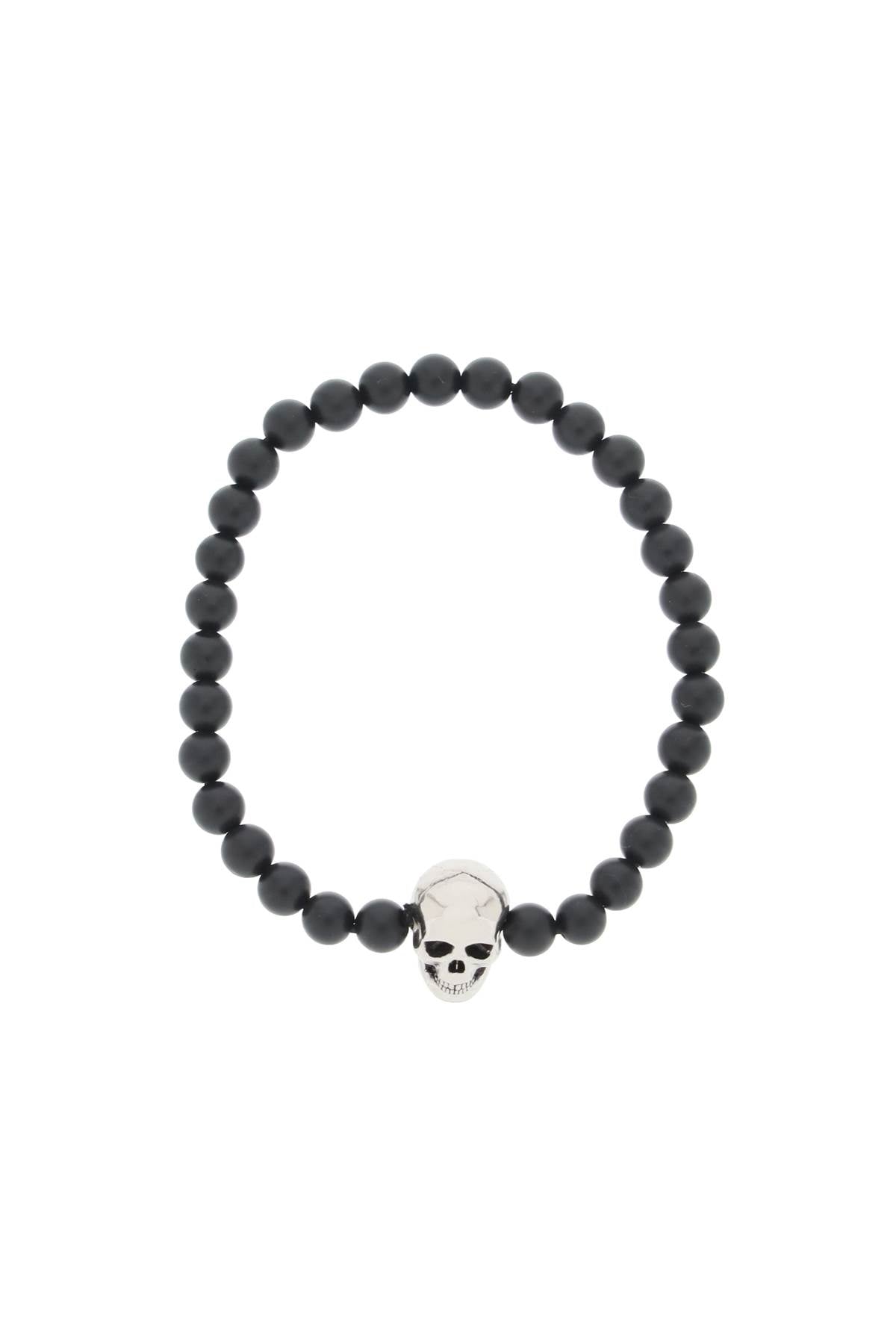 Alexander mcqueen skull bracelet with pearls