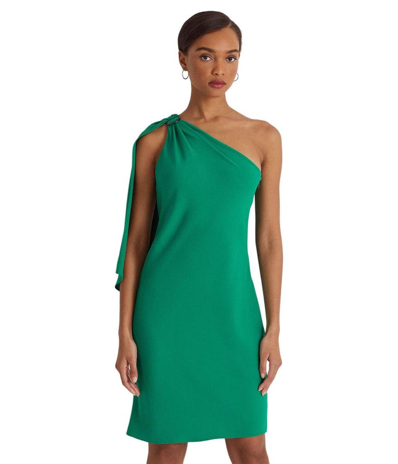 Georgette One-Shoulder Cocktail Dress