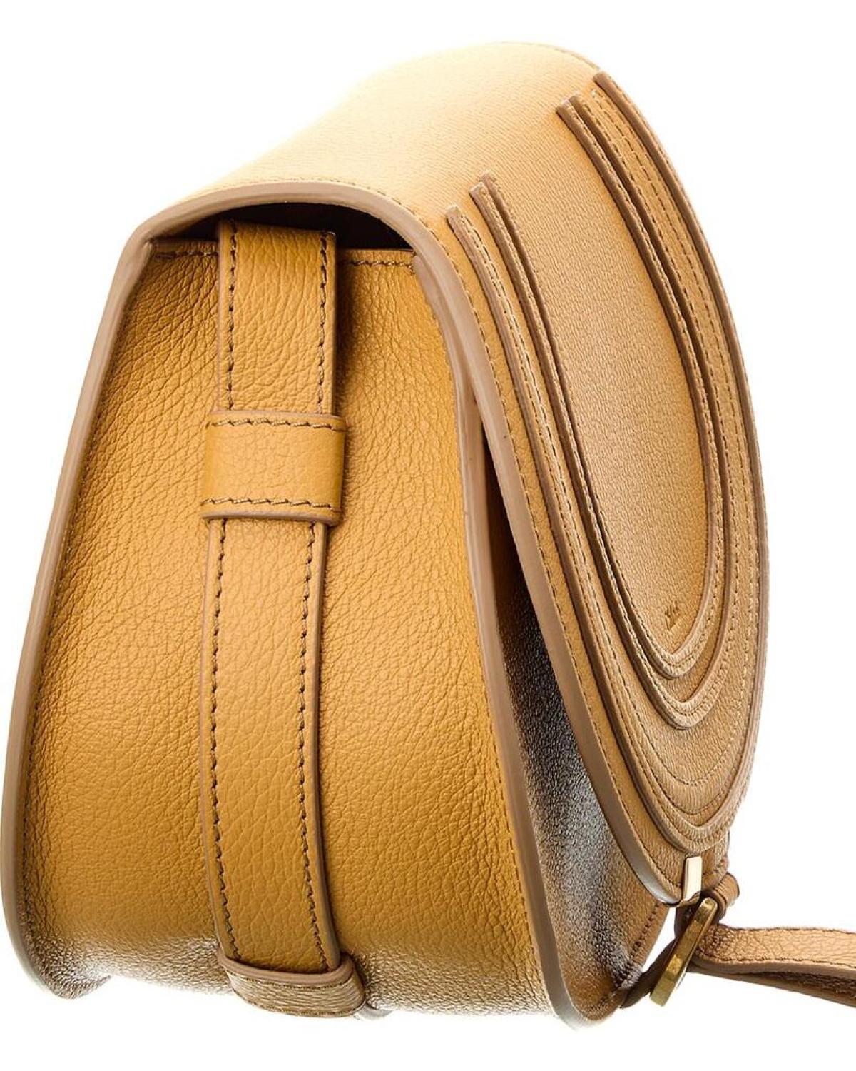 Chloé Marcie Small Leather Saddle Bag